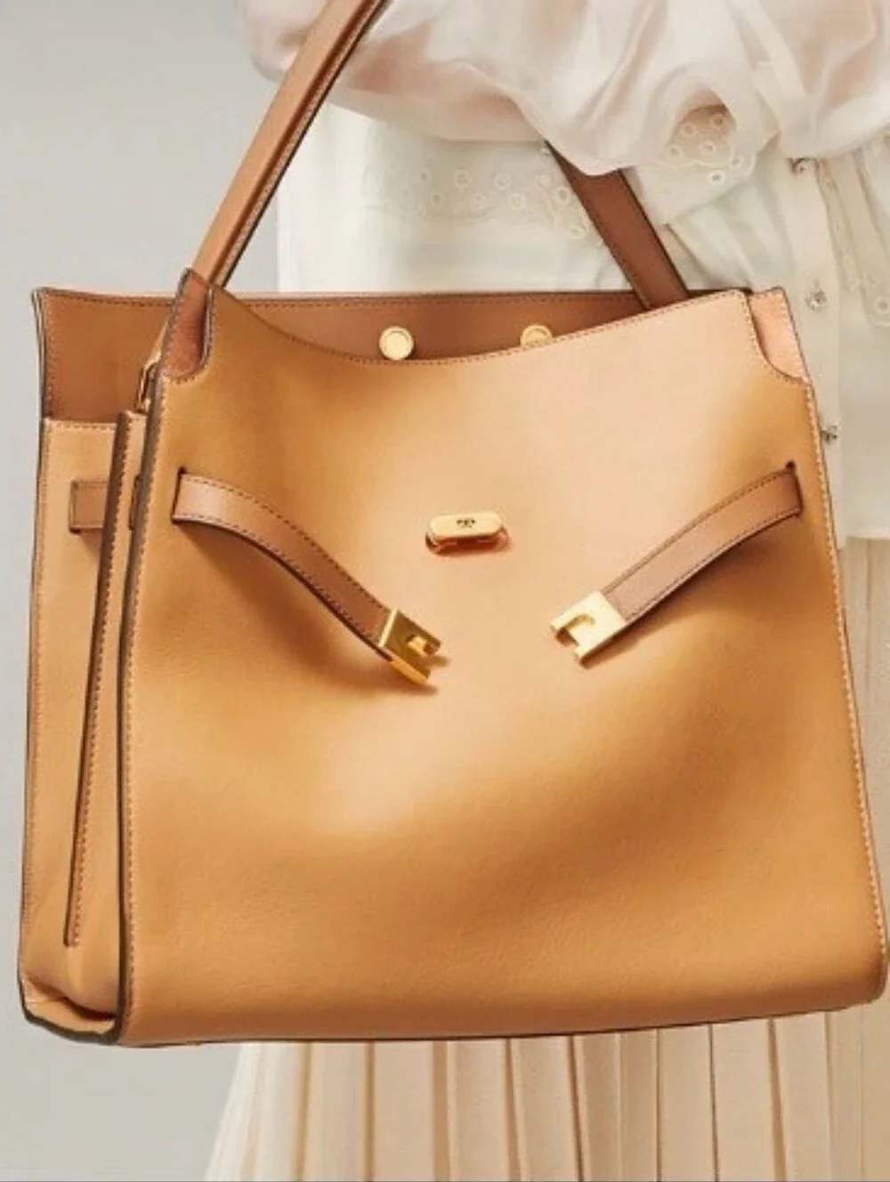 Tory Burch Lee Radziwill Double Bag in Tiramisu